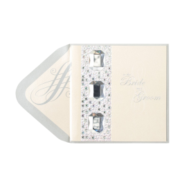 Gem Encrusted Border on Cream