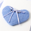 Knit Heart Ring Pillow