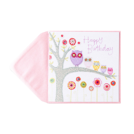 Patchwork Birthday Owls